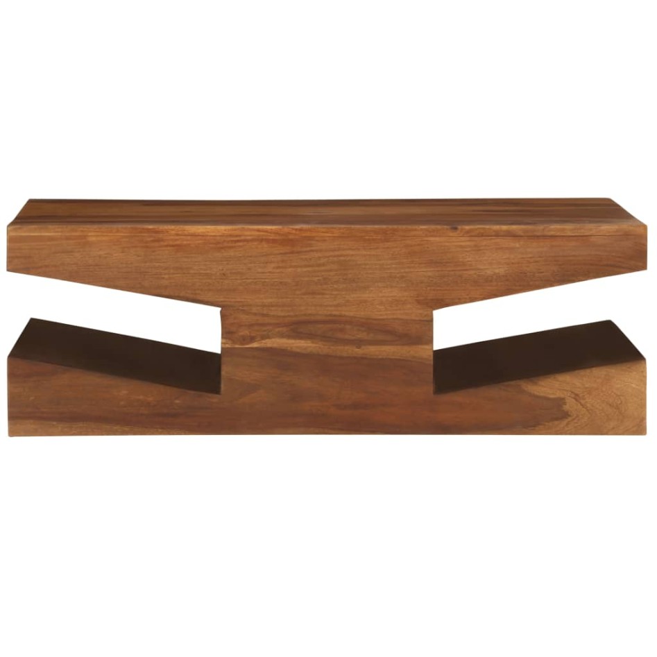 Mesa de centro de madera maciza de sheesham 90x60x30