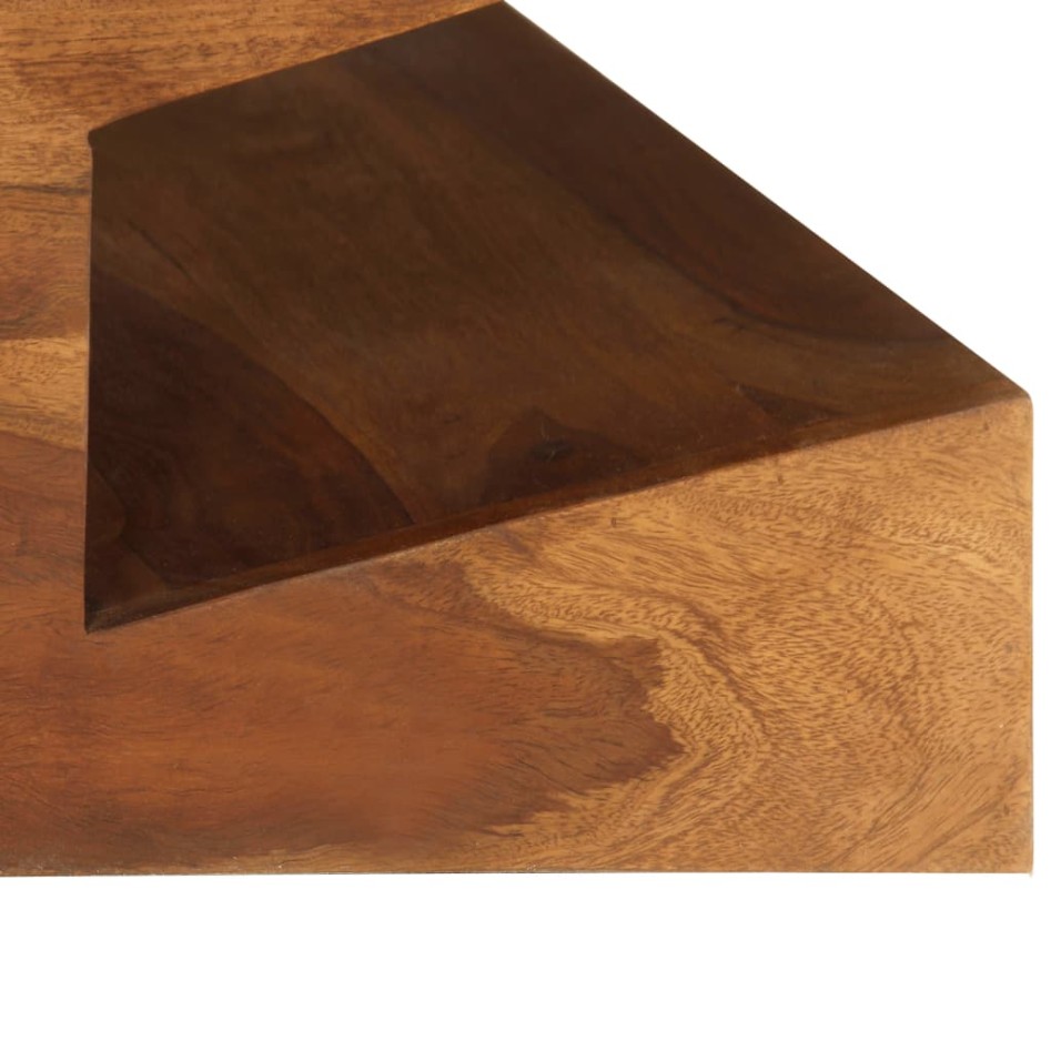 Mesa de centro de madera maciza de sheesham 90x60x30