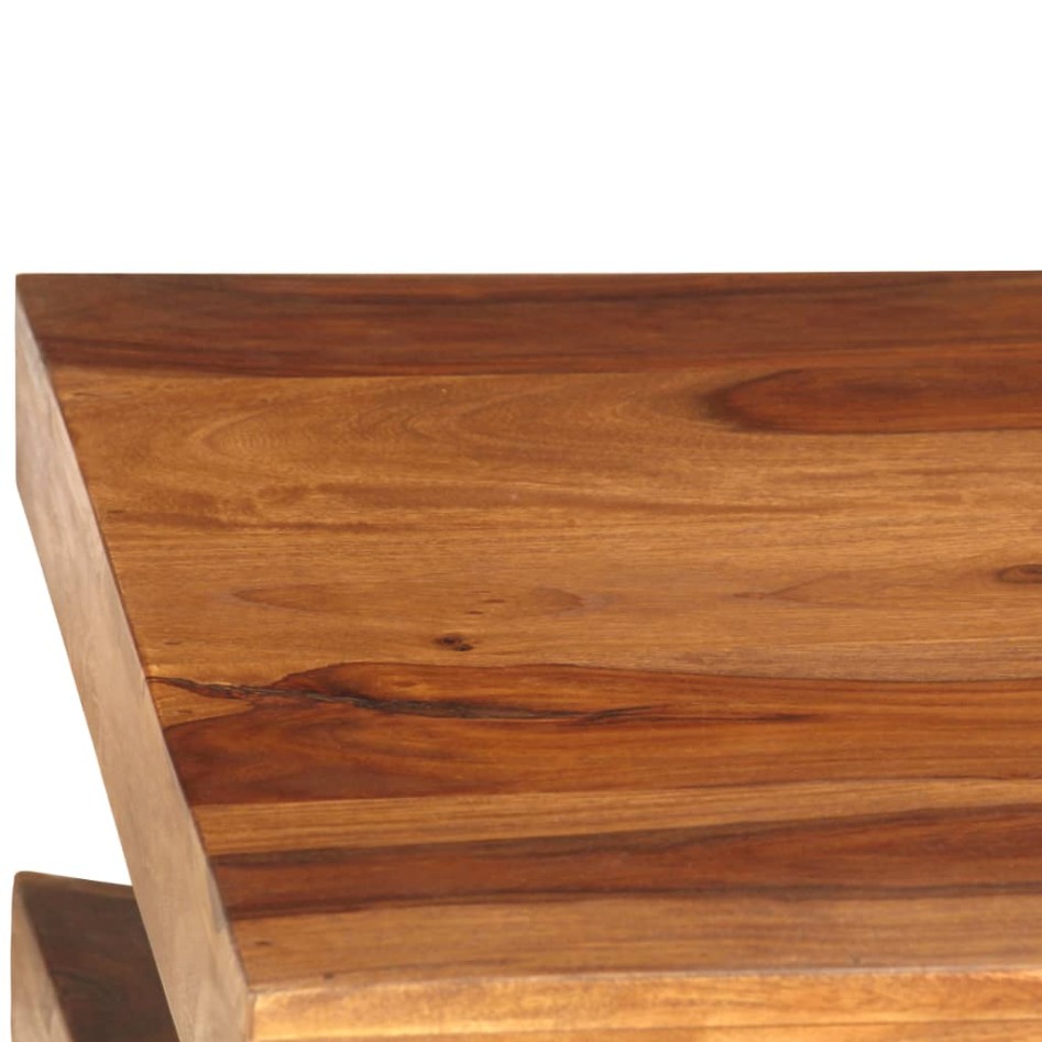 Mesa de centro de madera maciza de sheesham 90x60x30