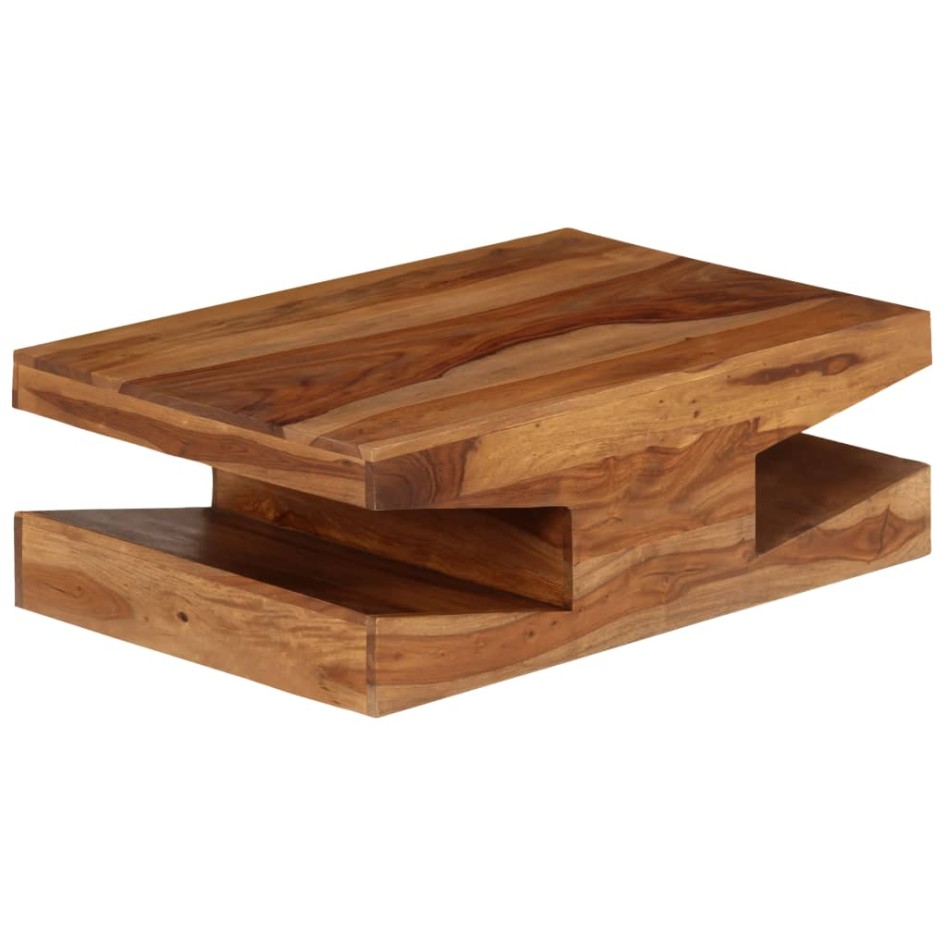 Mesa de centro de madera maciza de sheesham 90x60x30