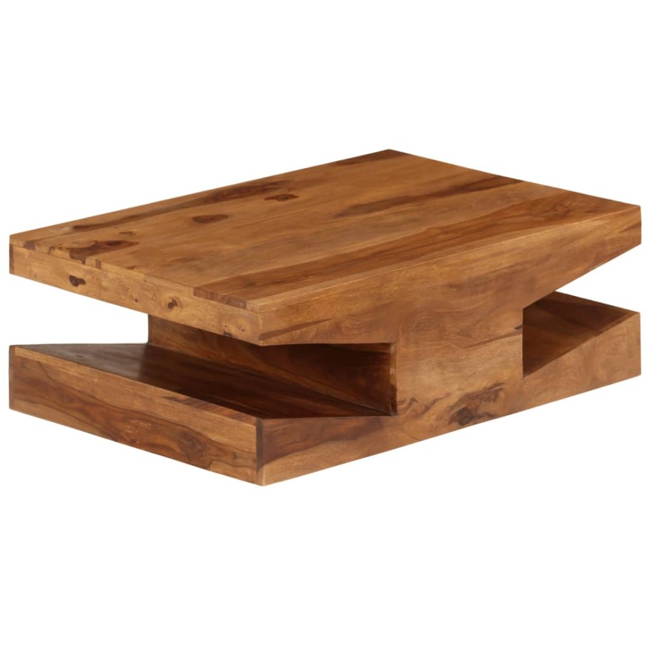 Mesa de centro de madera maciza de sheesham 90x60x30