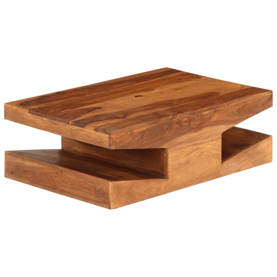 Mesa de centro de madera maciza de sheesham 90x60x30