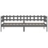 Sofá cama madera maciza de pino gris 80x200
