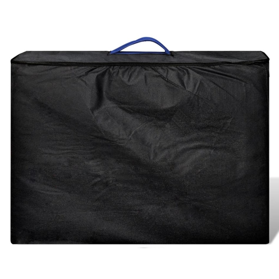 Mesa camilla de masaje de aluminio plegable de cuatro cuerpos