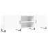 Mueble de TV madera de ingeniería blanco brillante 150x30x50
