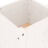 Banco con jardineras madera maciza de pino blanco 180x36x63