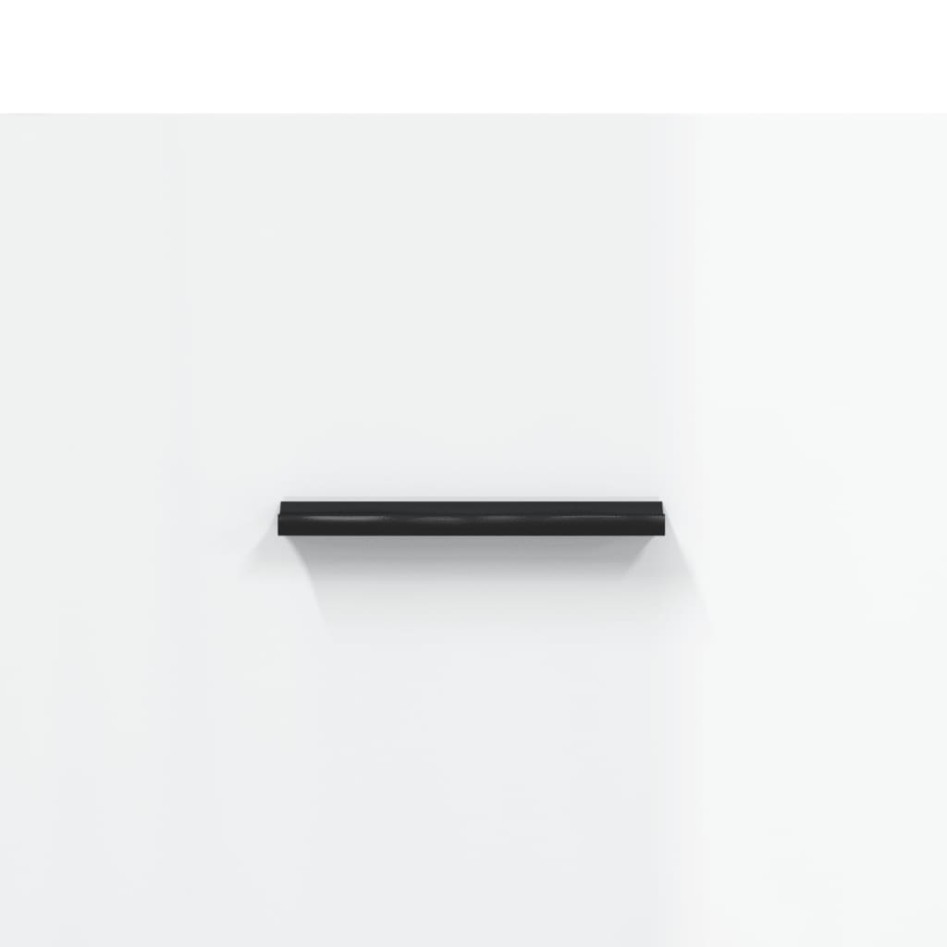 Mueble de TV madera de ingeniería blanco brillo 150x36x30