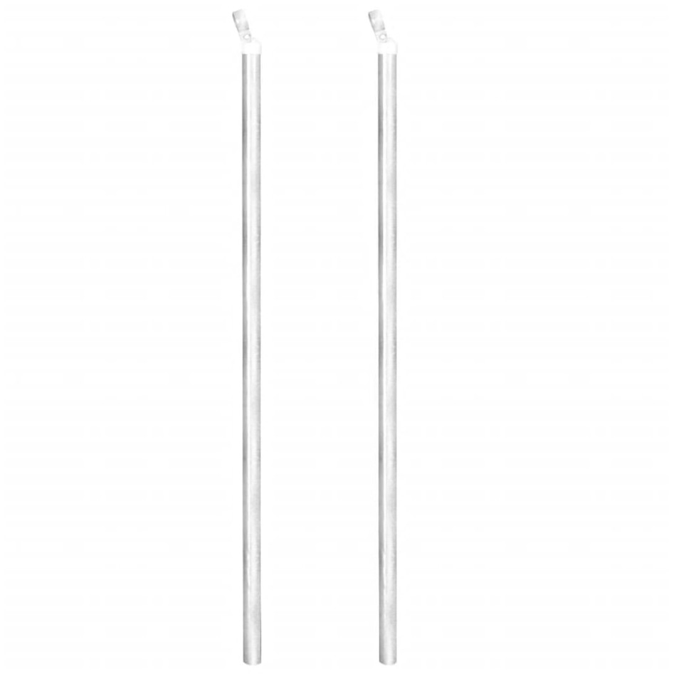 Valla metálica con estacas postes acero galvanizado 25x1,5