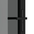 Puerta interior vidrio ESG y aluminio negro 93x201,5