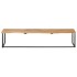 Perchero con borde natural madera maciza de acacia 100x35x22