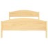 Estructura de cama de madera maciza de pino 140x200