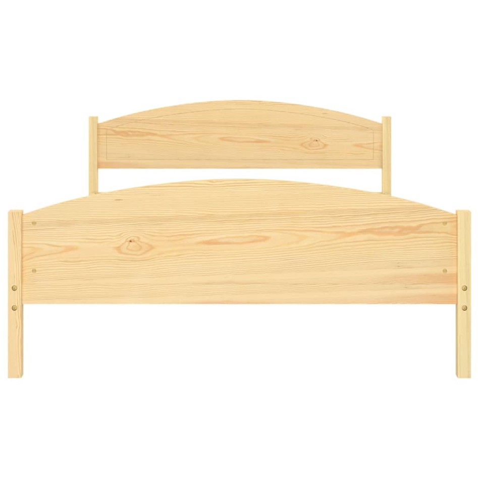Estructura de cama de madera maciza de pino 140x200