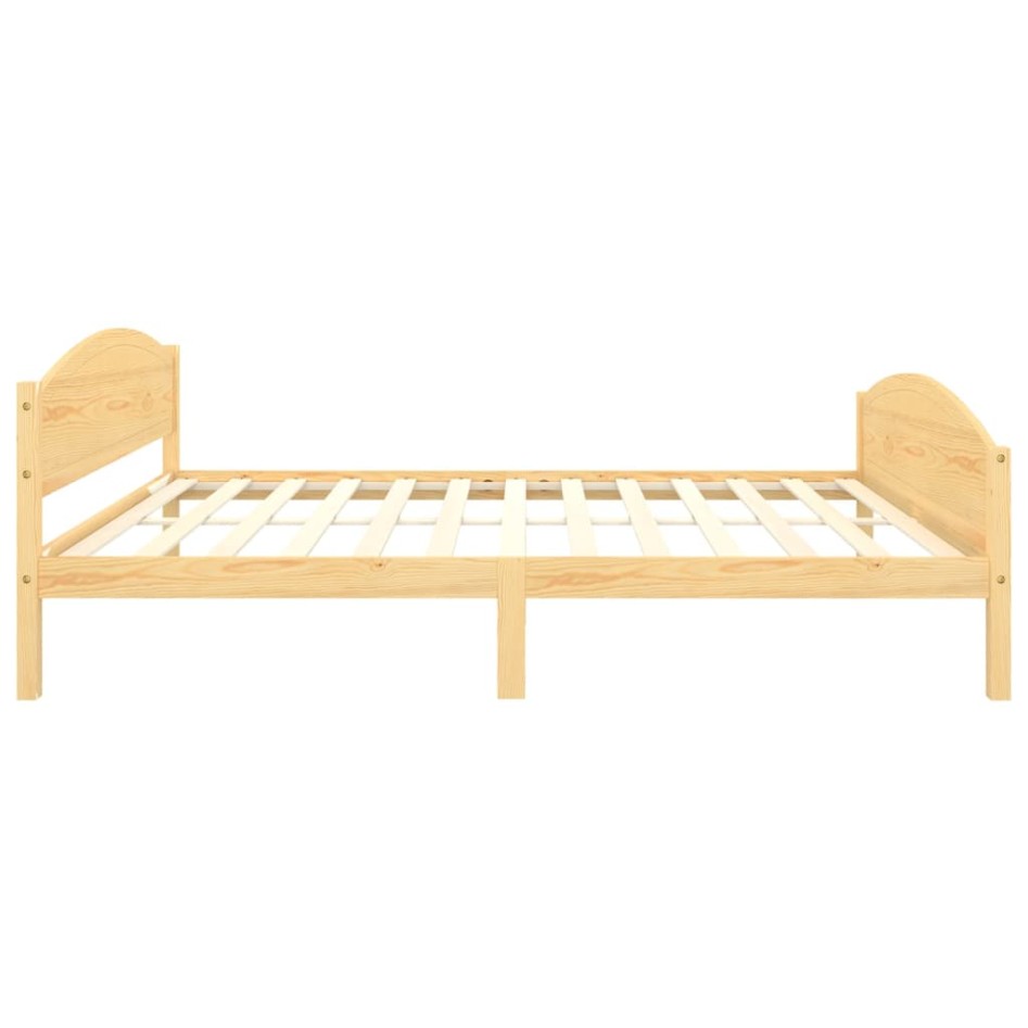 Estructura de cama de madera maciza de pino 140x200