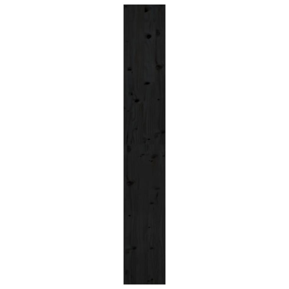 Estantería/divisor de espacios madera pino negro 80x30x199,5