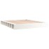 Estructura de cama madera maciza blanco 120x200
