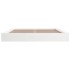 Estructura de cama madera maciza blanco 120x200
