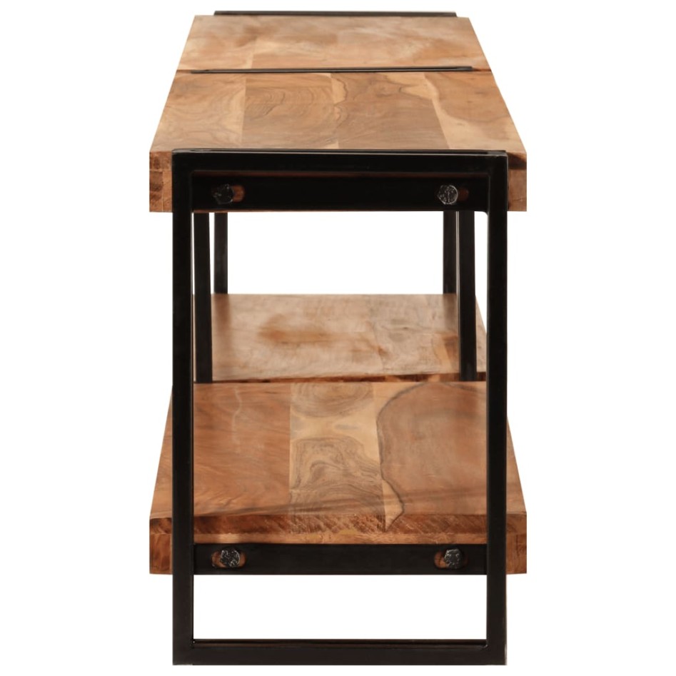 Mueble de TV madera maciza de acacia 200x30x40