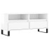 Mueble de TV madera contrachapada blanco brillo