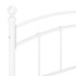 Estructura de cama de metal blanco 200x200