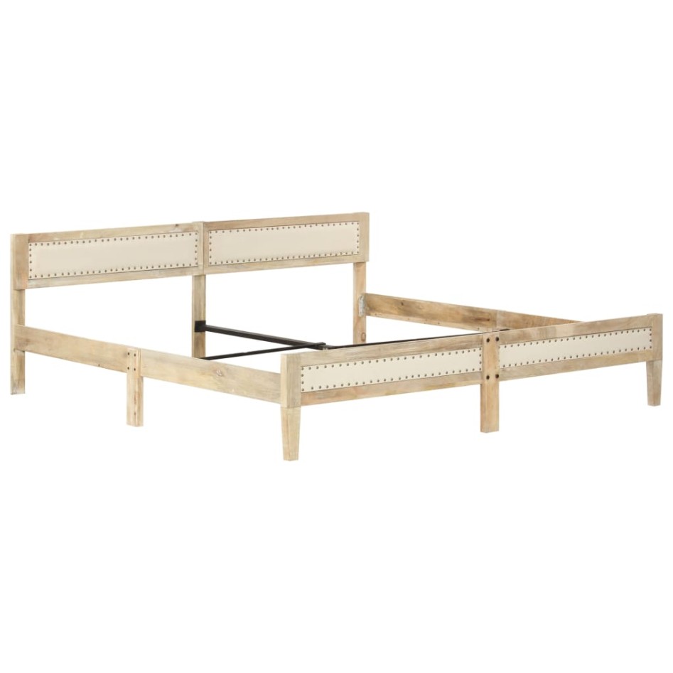 Estructura de cama de madera maciza de mango 200