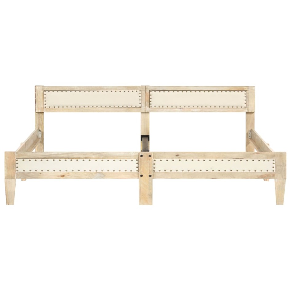 Estructura de cama de madera maciza de mango 200