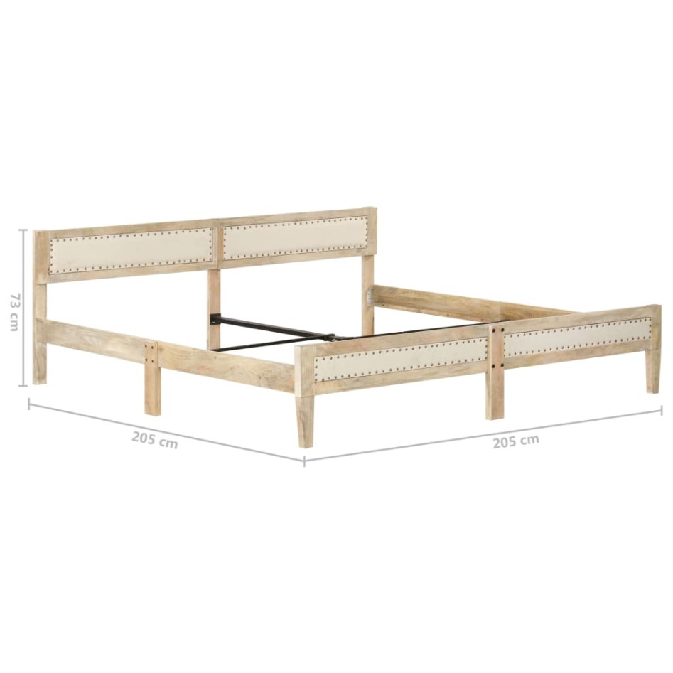 Estructura de cama de madera maciza de mango 200