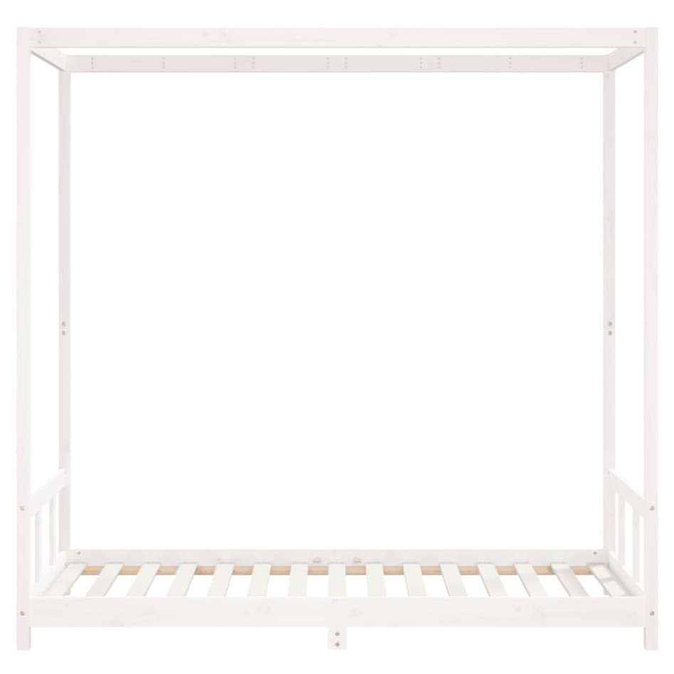 Estructura de cama para niños madera de pino blanco 90x190