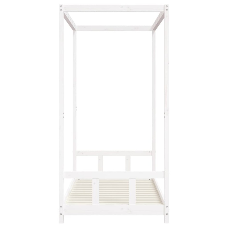 Estructura de cama para niños madera de pino blanco 90x190