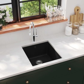 Fregadero de cocina de granito con un seno