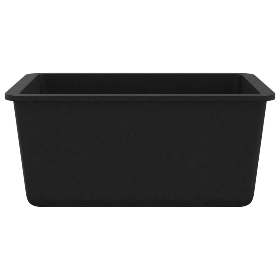 Fregadero de cocina de granito con un seno