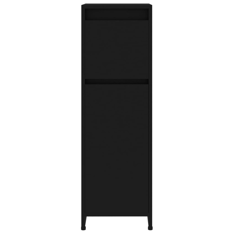 Juego de muebles de baño 4 pzas madera de ingeniería