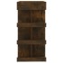 Mesa alta con estante roble ahumado 100x50x101,5