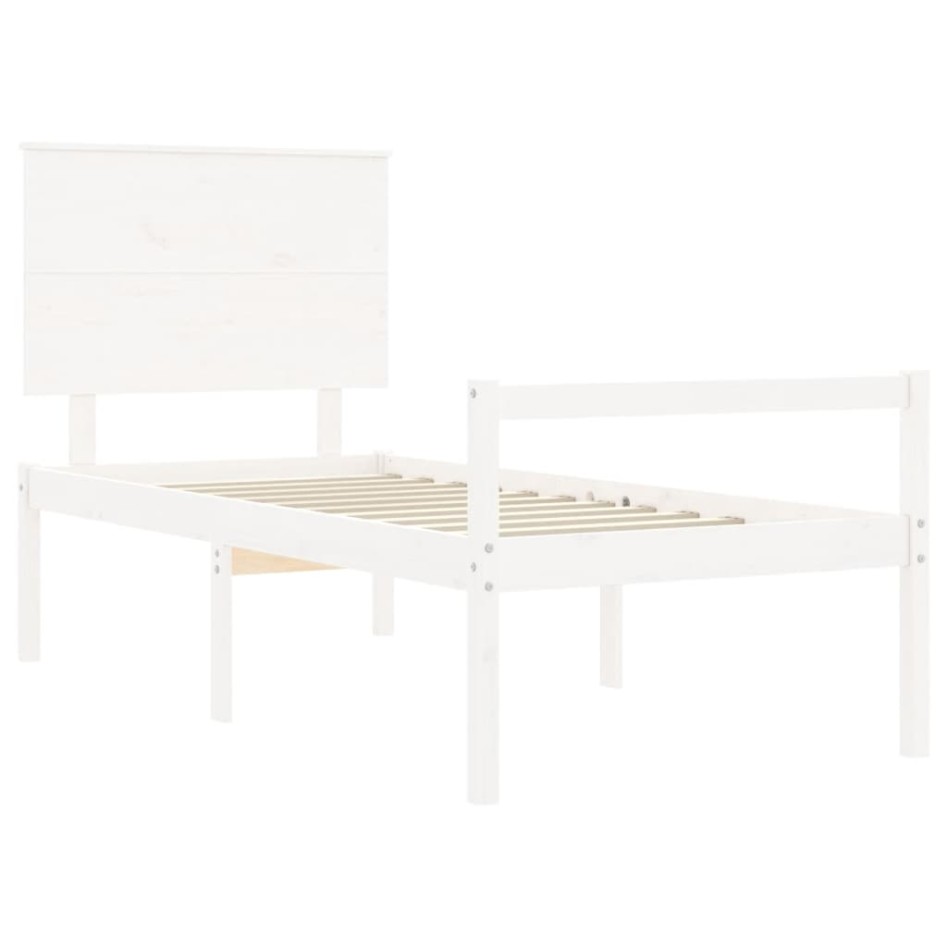 Cama para personas mayores con cabecero madera maciza