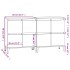 Aparadores 2 uds madera contrachapada negro 60x35x70