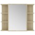 Juego muebles de baño 3 pzas madera de ingeniería roble