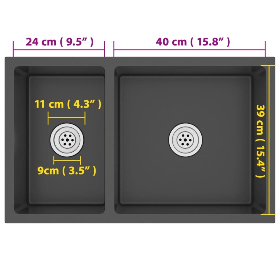 Fregadero de cocina de acero