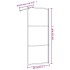 Mampara puerta de ducha vidrio transparente ESG rojo 80x195