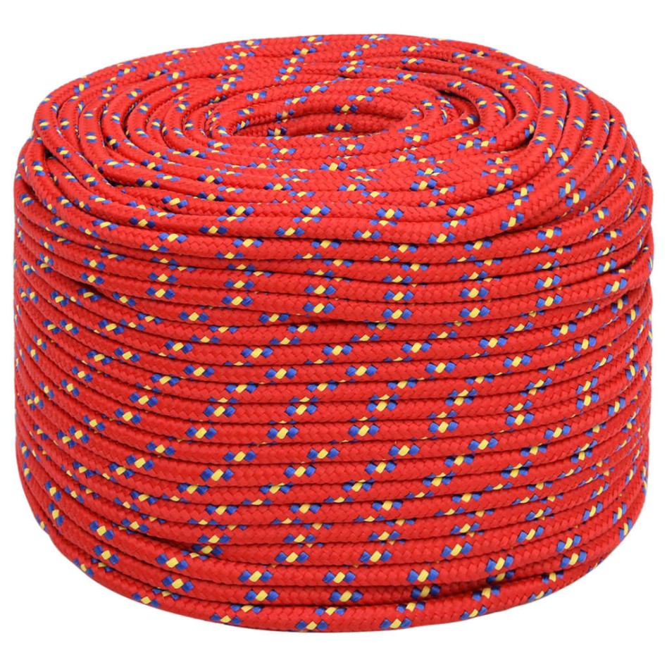 Cuerda de barco polipropileno rojo 10 mm 500