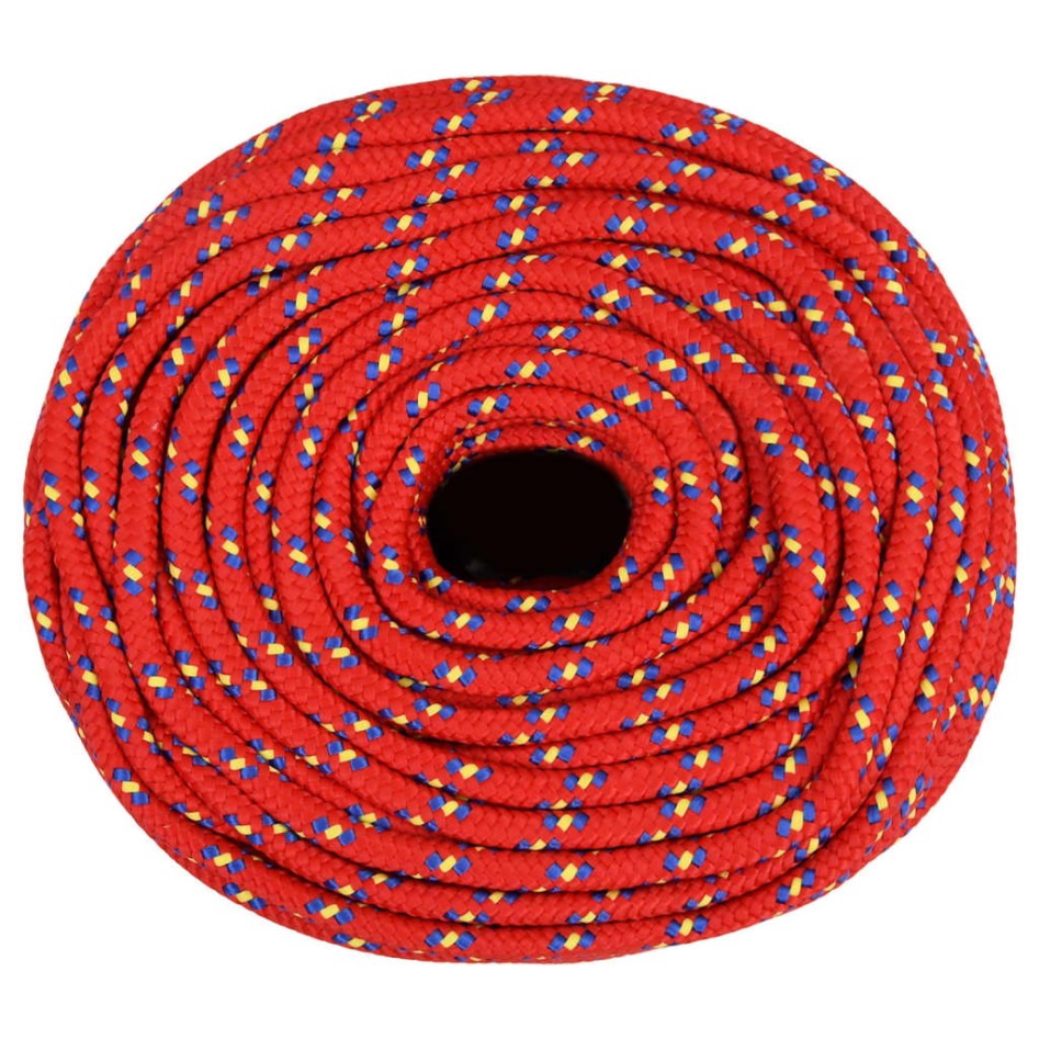 Cuerda de barco polipropileno rojo 10 mm 500