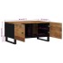 Mesa de centro madera maciza mango y contrachapada 80x50x40