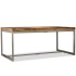Mesa de comedor de madera maciza de sheesham y acero 180