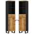 Mueble de baño madera maciza de mango 38x33x160