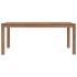 Mesa de comedor madera teca maciza acabado natural 180x90x76