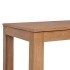 Mesa de comedor madera teca maciza acabado natural 180x90x76