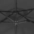 Sombrilla doble con luces LED antracita 316x240