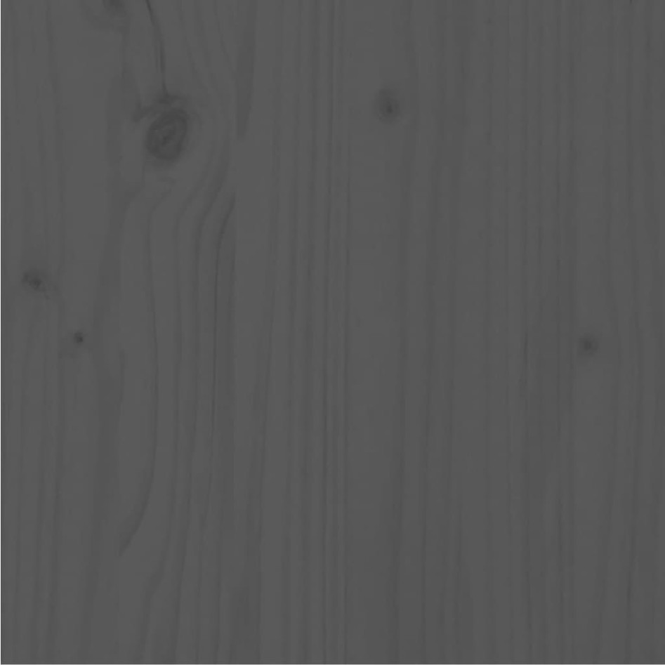 Estructura de cama madera maciza de pino gris 140x200