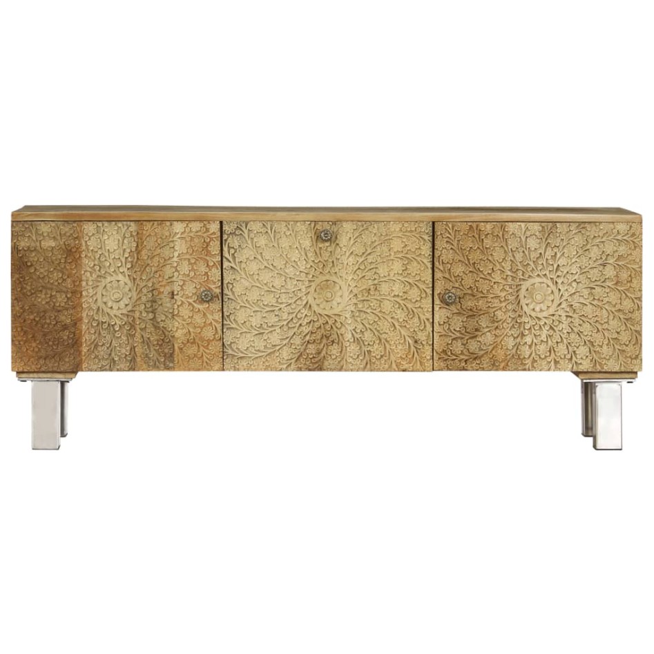 Mueble para TV de madera maciza de mango 118x30x45