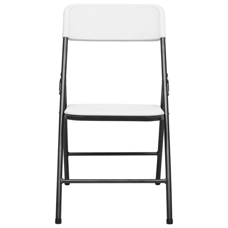 Sillas de jardín plegables 4 unidades de HDPE