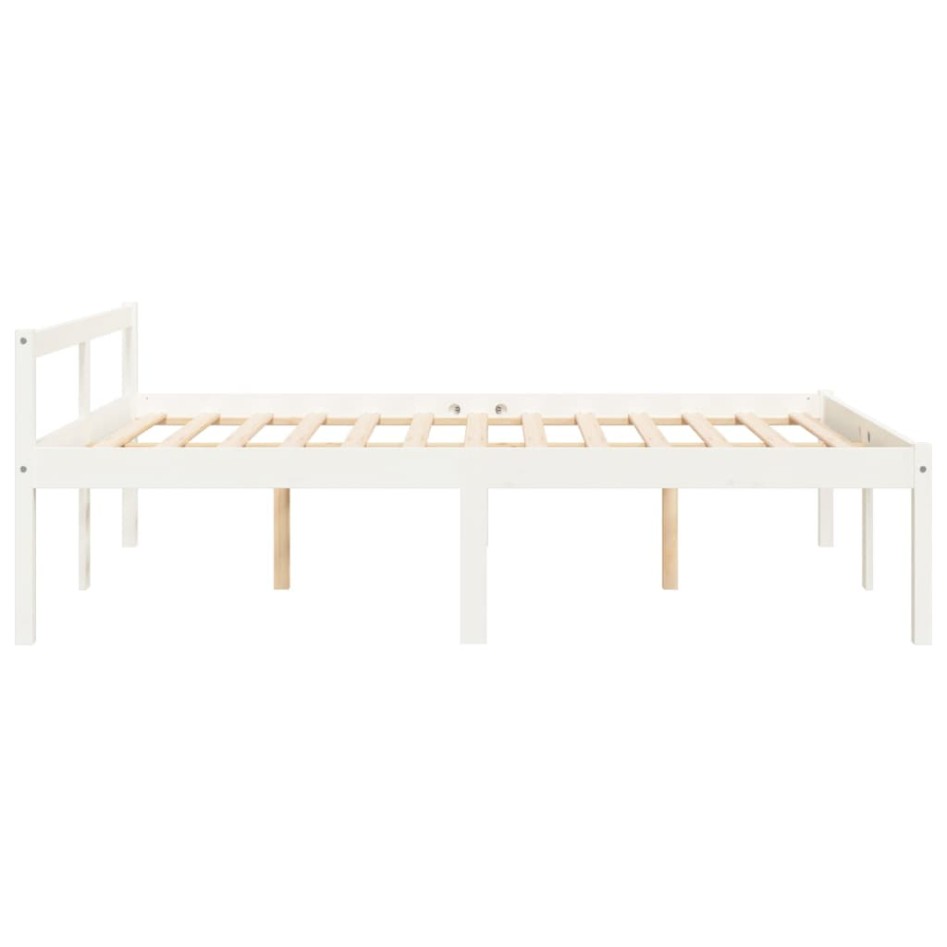 Cama para personas mayores madera maciza de pino 135x190