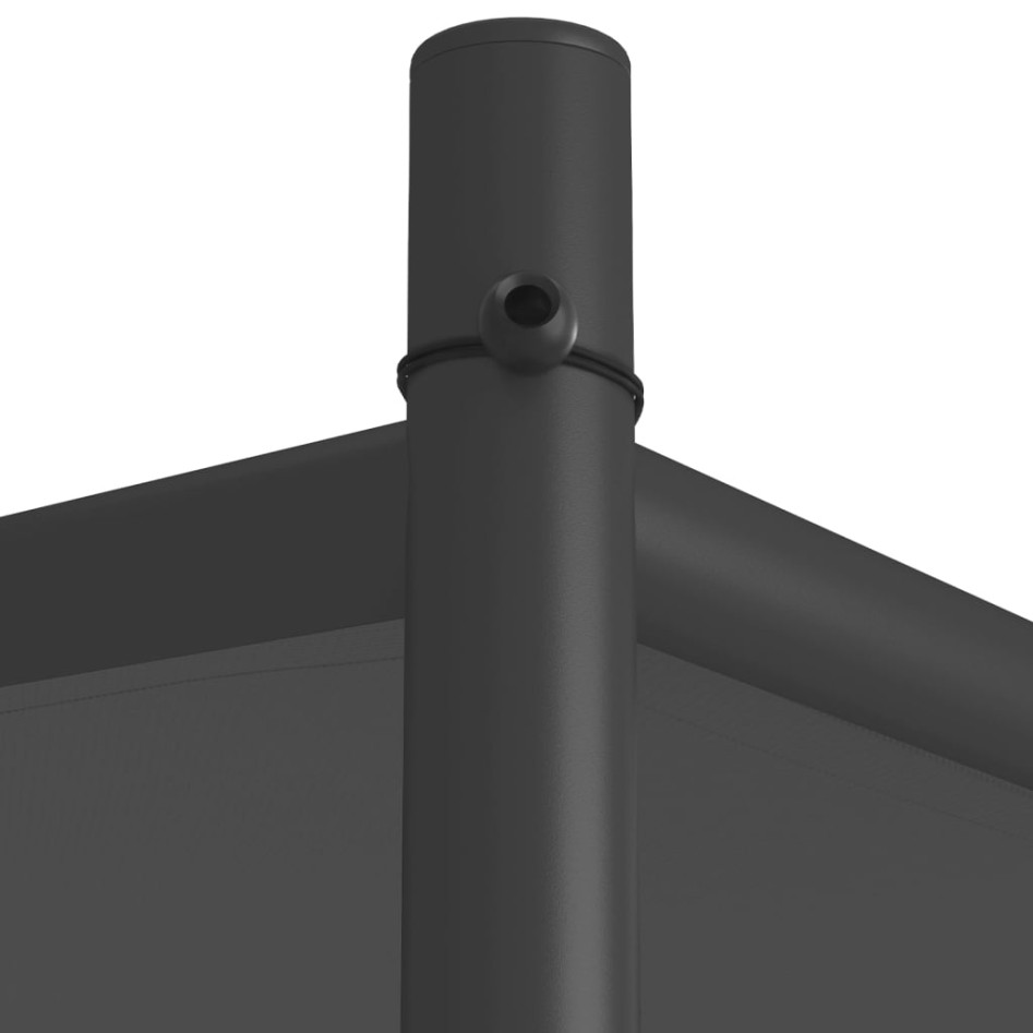 Cenador acero y tela gris antracita 3x3 m 180